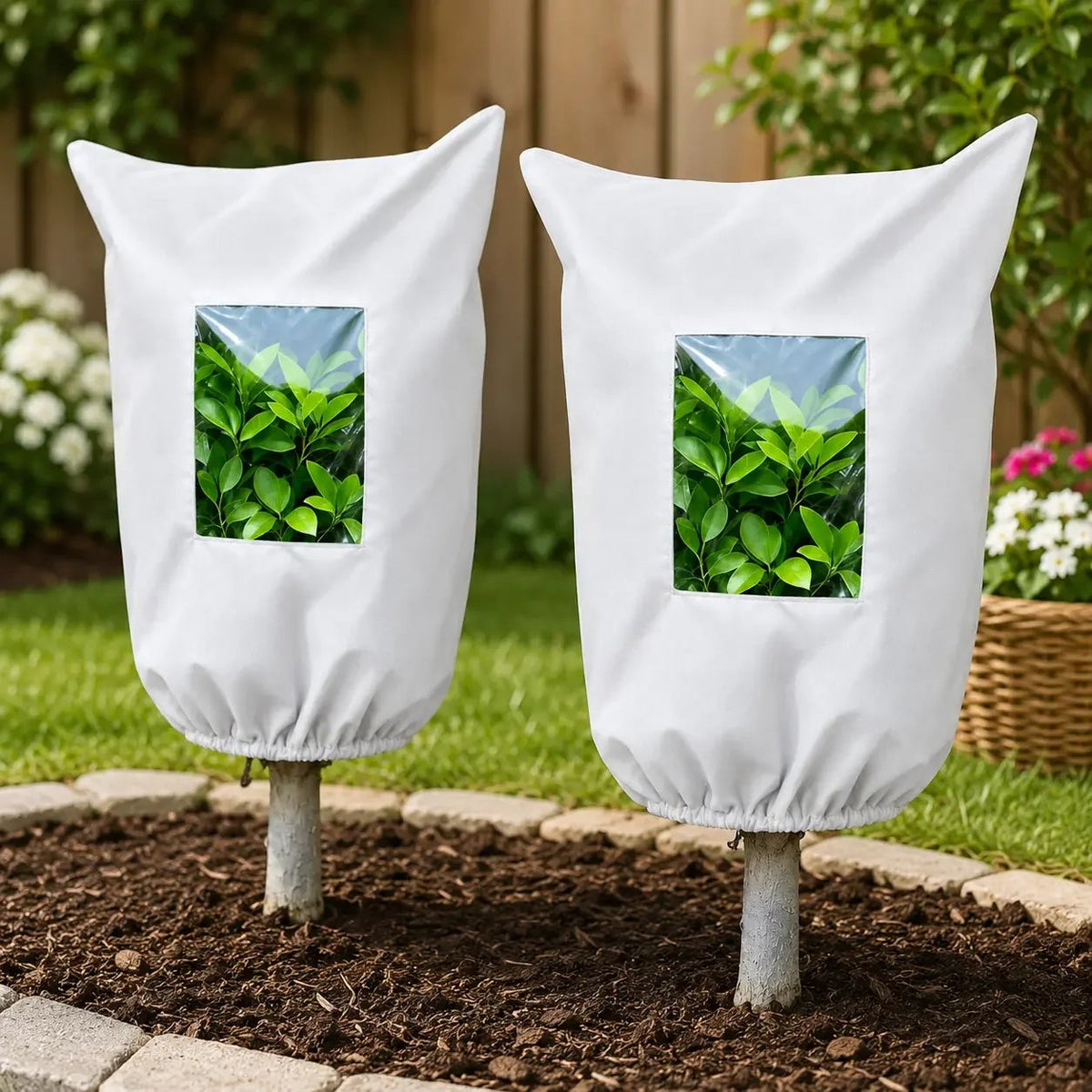 πΏ WINTER GARDEN ESSENTIAL | Plant Frost Protection Cover β Breathable Reusable Cover for Shrubs, Pots & Young Trees