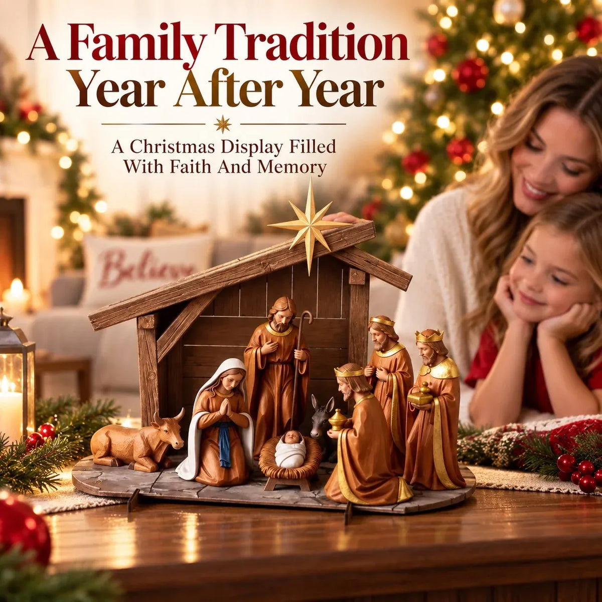 ✝️Christmas Nativity Scene Decor | Bring The True Meaning Of Christmas Home
