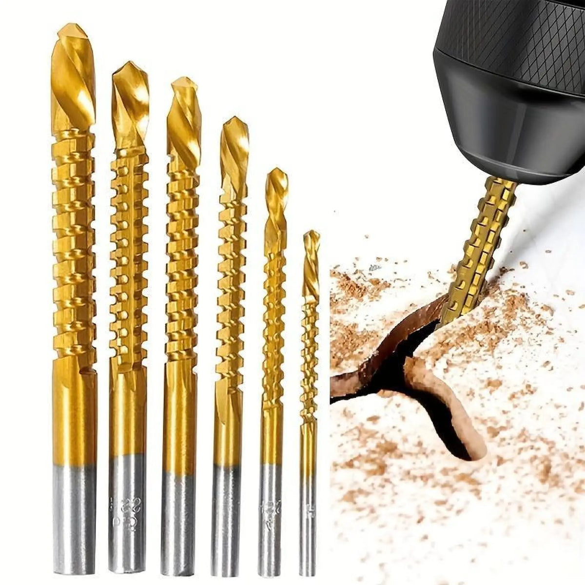6Counts Metalworking Ideal For Drilling-Multi-use for boring, cutting and polishing⚙️