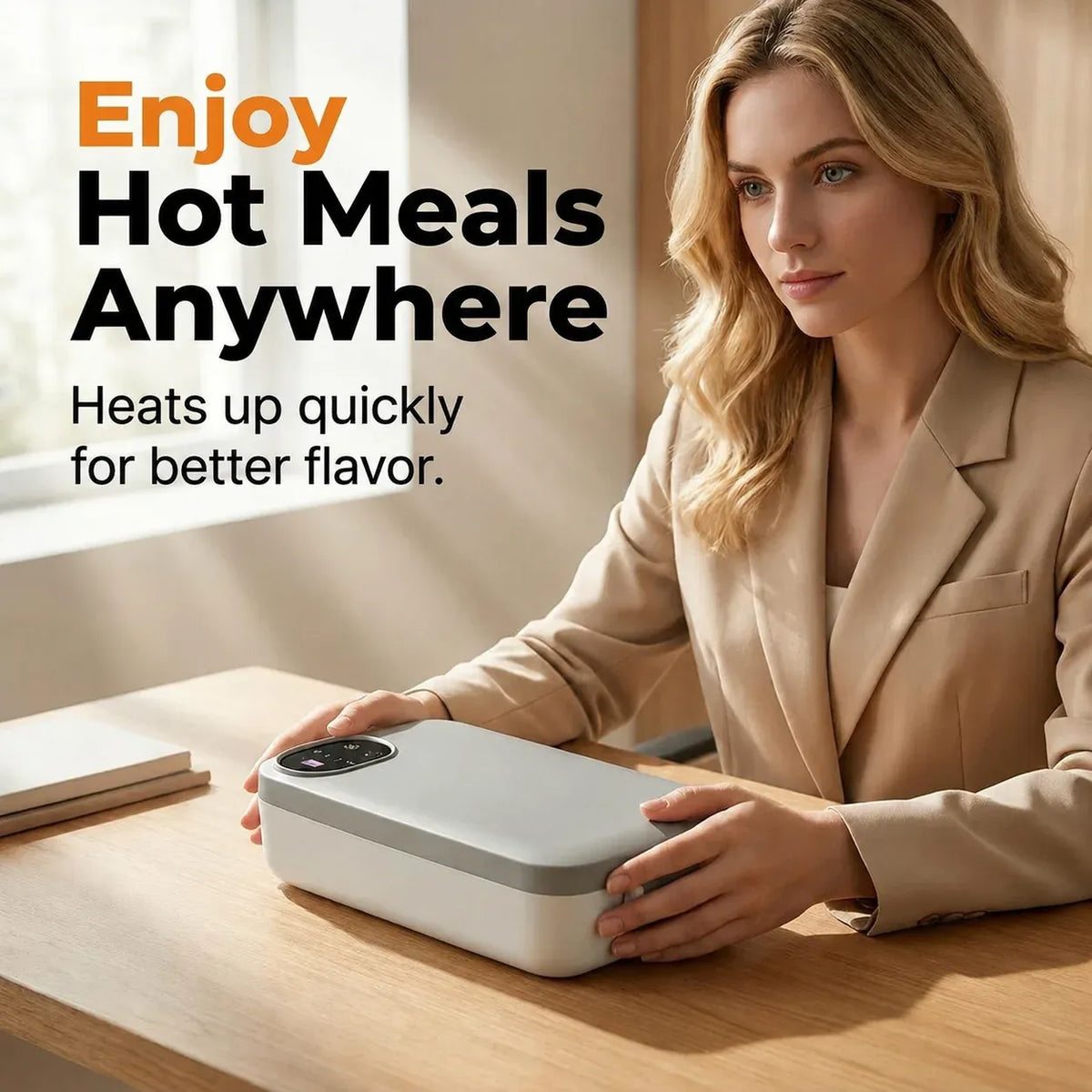 ⚡ Portable electric lunch box with self-heating 🔋🌡️