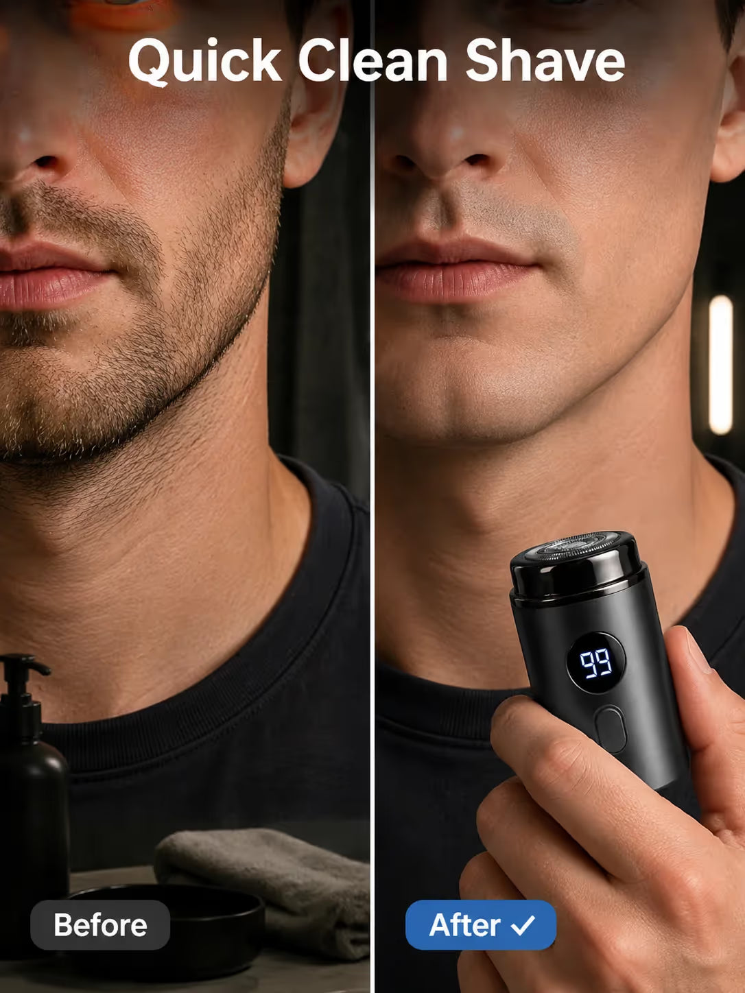 🔥 Hot Sale Mini Portable Electric Shaver for Men & Women – USB Rechargeable Waterproof Razor