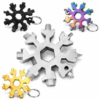 Viral 18‐in‐1 Snowflake Multi‐tool Stainless Steel Portable Wrench ❄️