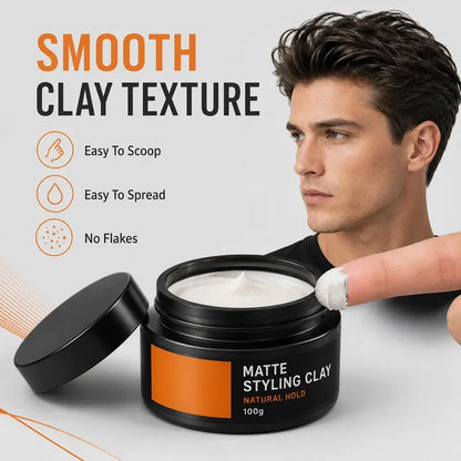 Men's Lightweight Strong Hold Hair Styling Clay