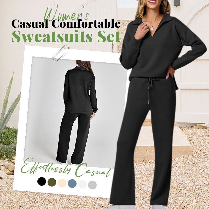 🎁Hot Sale 49% OFF⏳Women's 2 Piece Sets Outfits Casual Long Sleeve Sweatsuits Sets