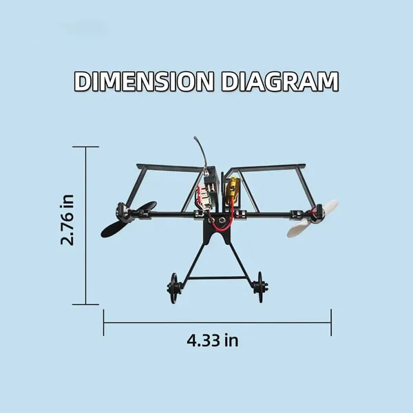 RC Paper Airplane Kit, Remote Control Plane with Gyro Stabilizer & Dual Propellers, DIY Foldable Flying Toy, Easy-to-Fly STEM Toy, Birthday Gift for Kids Boys & Adults(副本)