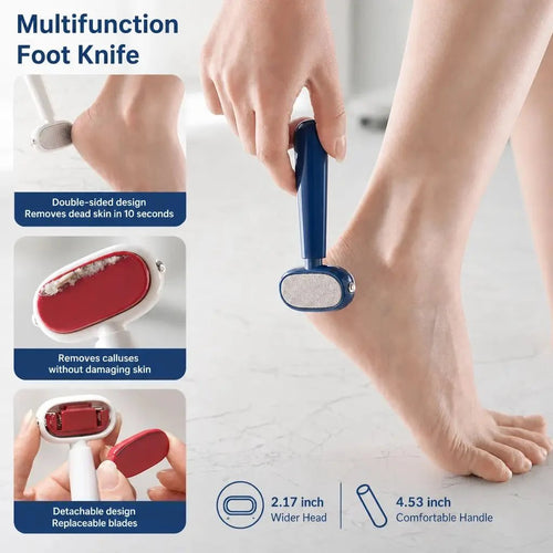 Dual‐Sided Foot Callus Remover,  Stainless Steel Blade Foot Scraper 🦶