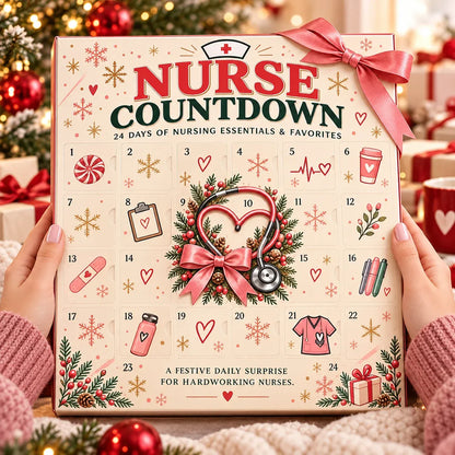 ❤️ CareHeroTM 24-Day Advent Calendar – Heartfelt Holiday Countdown Gift for Nurses
