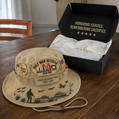 🇺🇸 Last Day Promo: 69% OFF 🎖️ - Gulf War Veteran Desert Storm Tribute Boonie Hat
