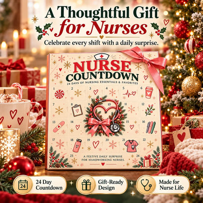 ❤️ CareHeroTM 24-Day Advent Calendar – Heartfelt Holiday Countdown Gift for Nurses