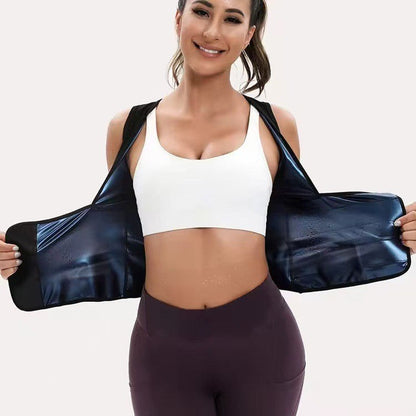 Women's Zip-Up Compression Shapewear Vest - Athletic Active Tops 🏋️‍♀️