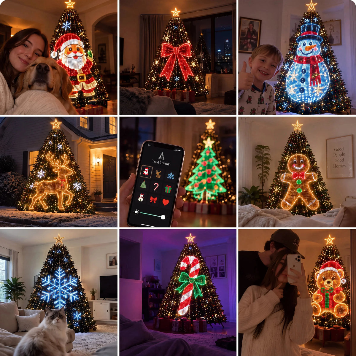 Smart Animated Christmas Tree Lights – App-Controlled LED Effects