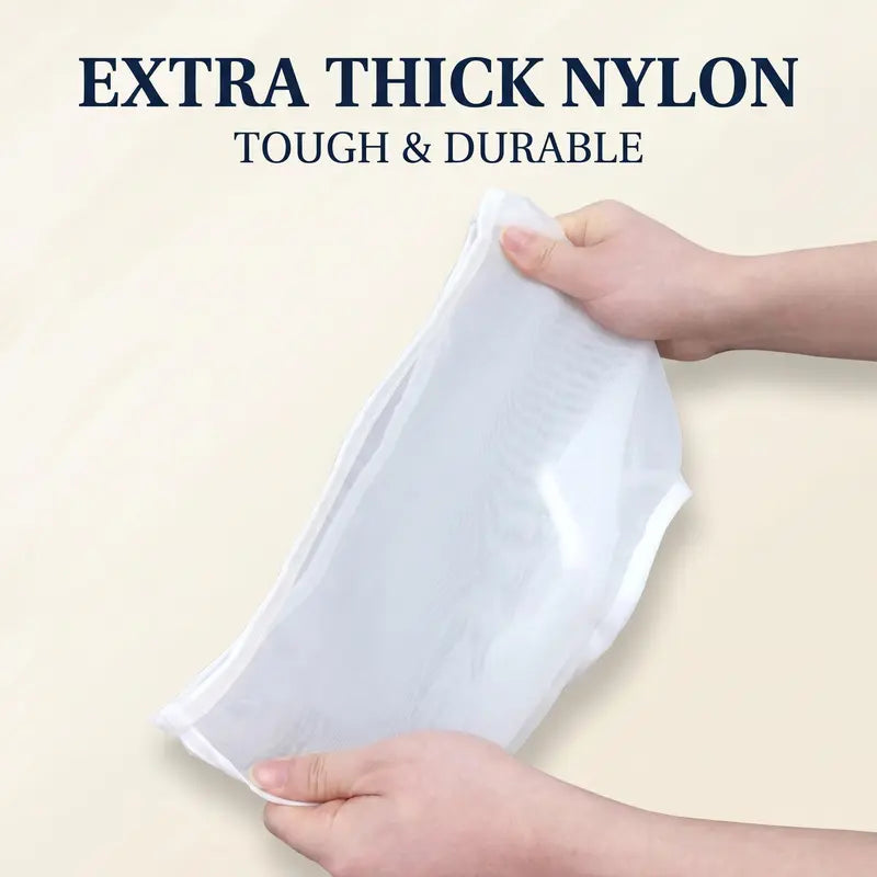 3 Pcs Bowl-Shaped Nylon Nut Milk Bag, Reusable Strainer Bags 🥛