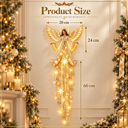✨🔥 Angel Blessing Starfall Wall LightTM – Heavenly Christmas Wall Decor