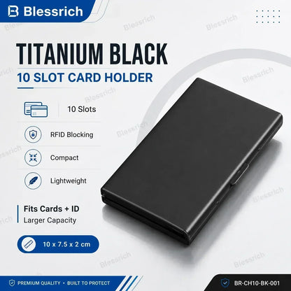 💸 Price Drop! 💰RFID-blocking card holder – stainless steel, slim design, 3 capacities. 📇✨