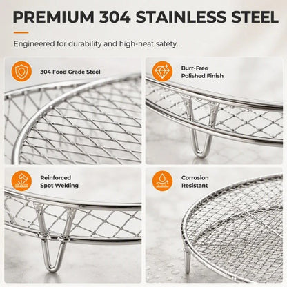 Stackable Stainless Steel Air Fryer Rack