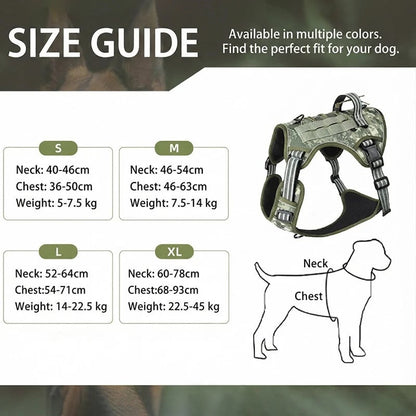 🐕 50% OFF! ✨ Outdoor Heavy-Duty Dog Vest Harness – Ergonomic No-Pull Chest Design, Multi-Point Adjustment & Breathable Mesh Lining – Climbing-Grade Buckles with Control Handle for Safe Walks 🦮
