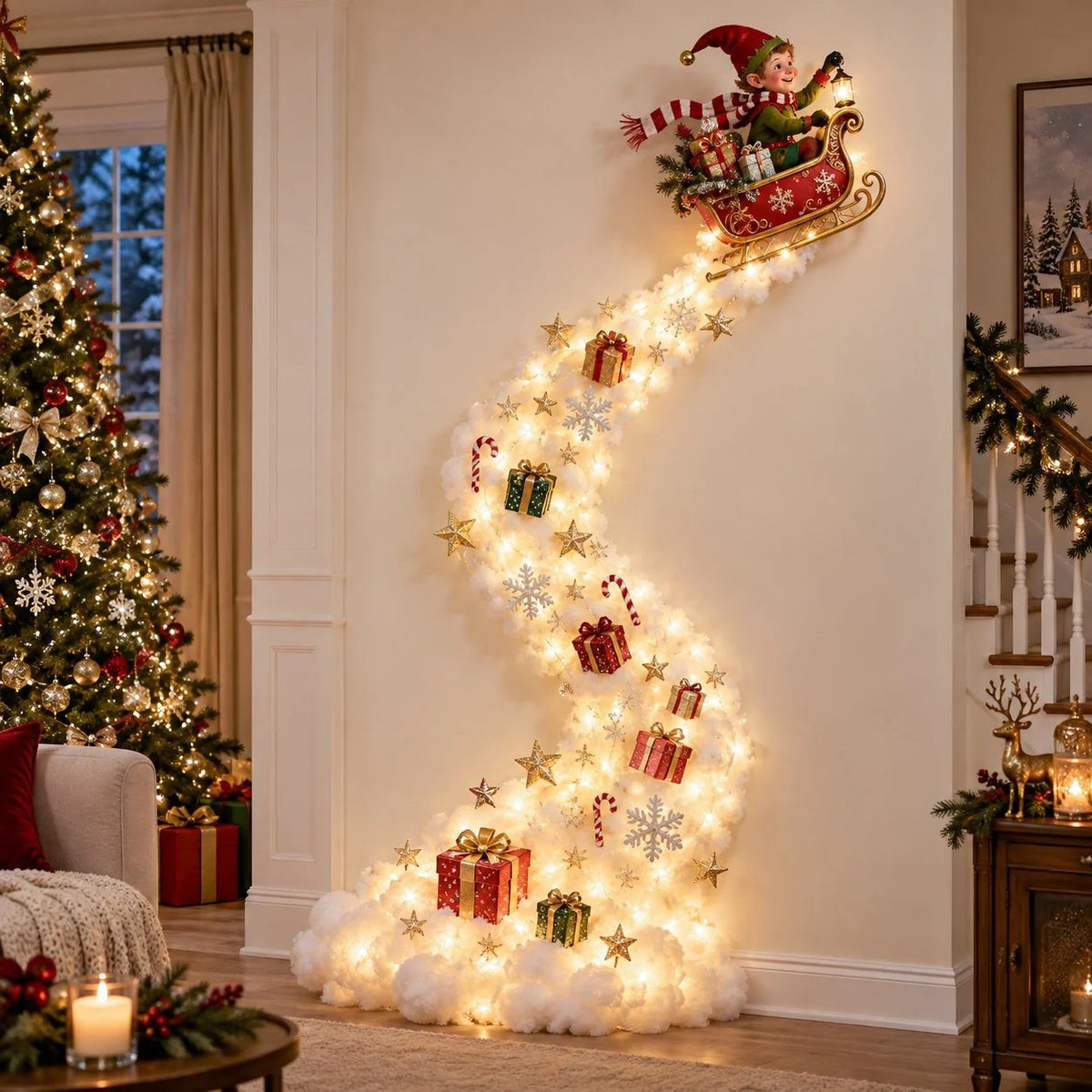 ✨ Christmas Magic Trail Wall Light - A Little Christmas Magic, Right on Your Wall