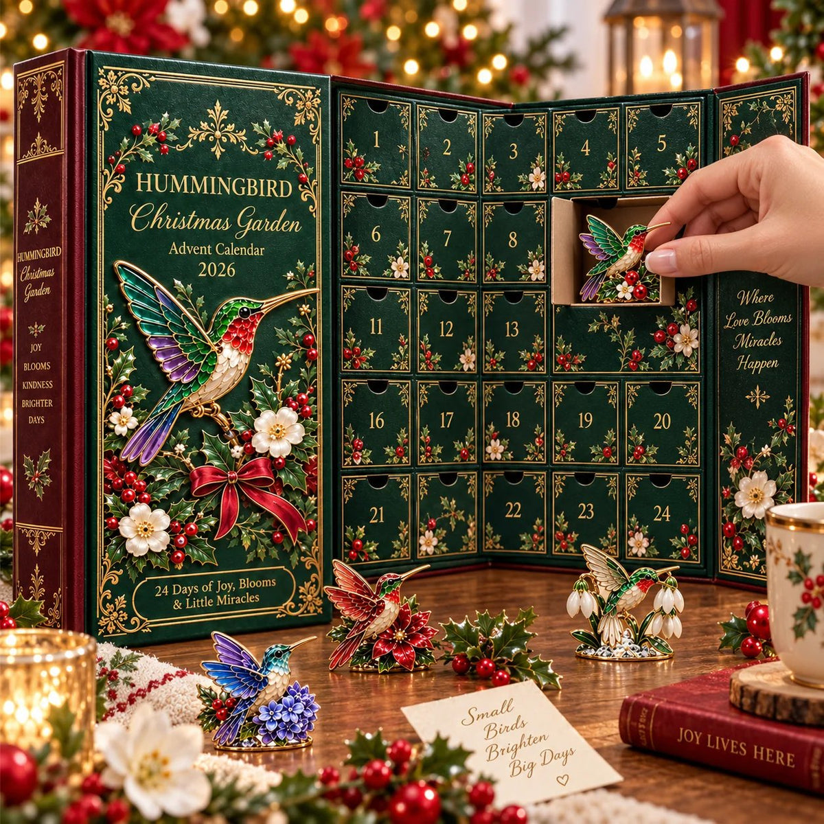 🐦24 Days of Joy in Bloom — Hummingbird Christmas Garden Advent Calendar 2026