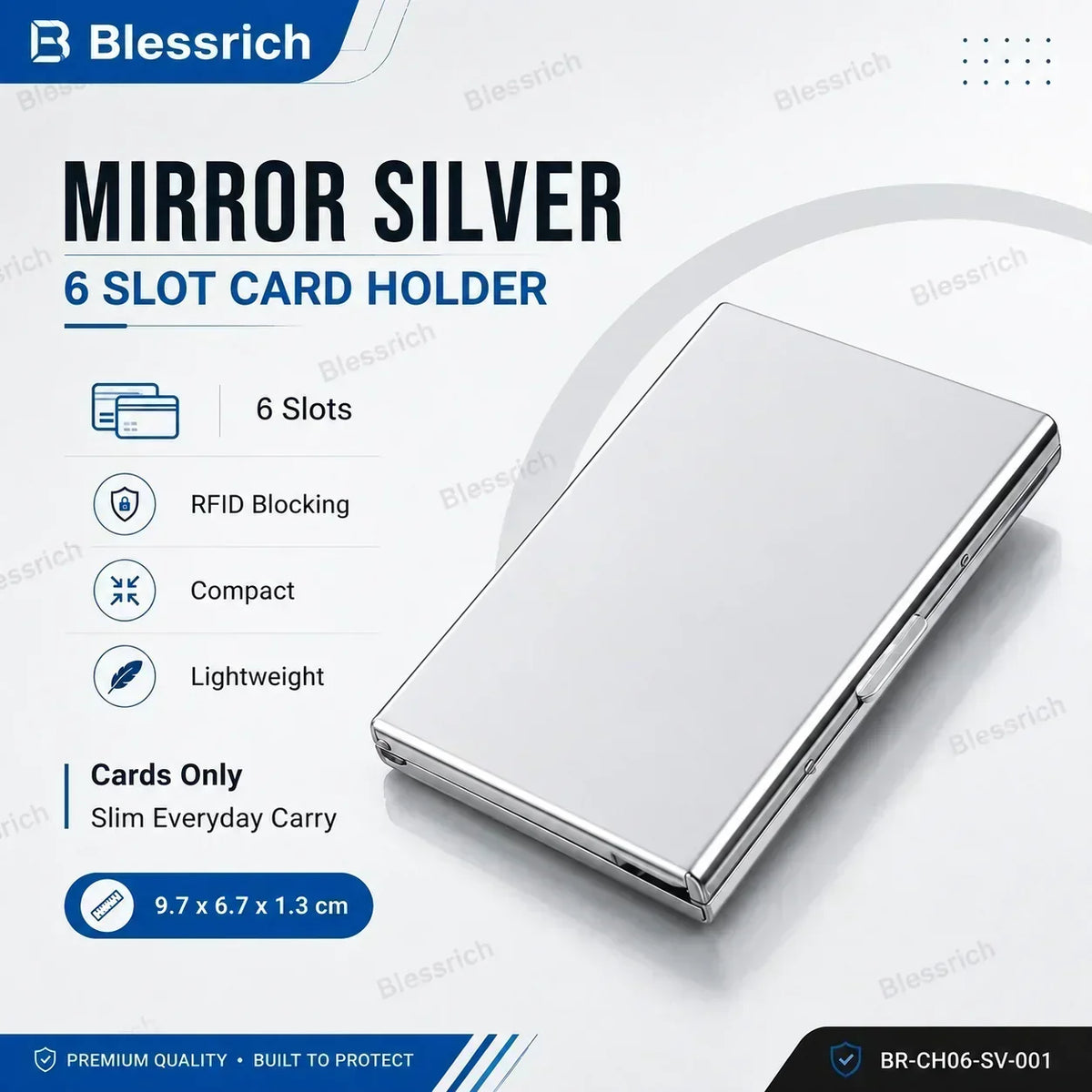 💸 Price Drop! 💰RFID-blocking card holder – stainless steel, slim design, 3 capacities. 📇✨