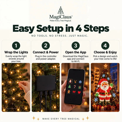 Smart Animated Christmas Tree Lights – App-Controlled LED Effects