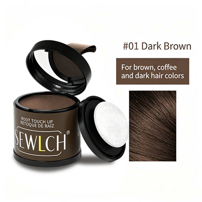 Magnetic Refillable Hair Root Touch Up Powder - Waterproof Gray Coverage & Hairline Concealer ✨