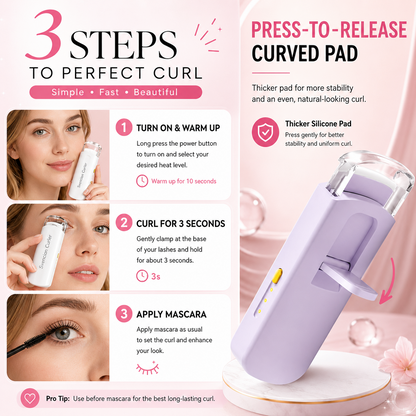 USB Rechargeable Heated Eyelash Curler