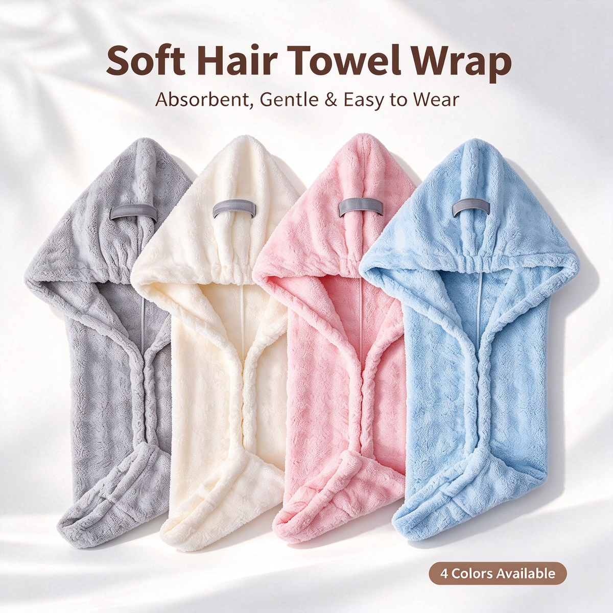 Extra-Thick Microfiber Hair Drying Towel Cap, Super Absorbent Quick-Dry Hair Wrap for Wet Hair 🧖