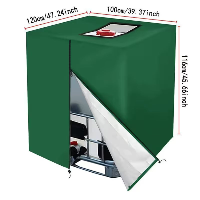 💧 Waterproof IBC Tote Cover – Heavy-Duty, UV-Blocking, Secure Fit
