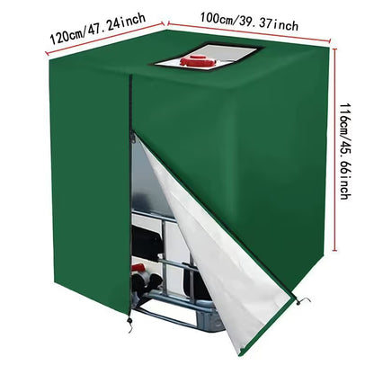 💧 Waterproof IBC Tote Cover – Heavy-Duty, UV-Blocking, Secure Fit