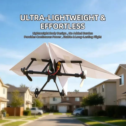 RC Paper Airplane Kit, Remote Control Plane with Gyro Stabilizer & Dual Propellers, DIY Foldable Flying Toy, Easy-to-Fly STEM Toy, Birthday Gift for Kids Boys & Adults(副本)