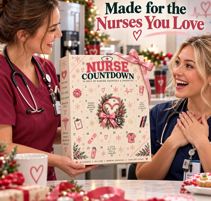 ❤️ CareHeroTM 24-Day Advent Calendar – Heartfelt Holiday Countdown Gift for Nurses