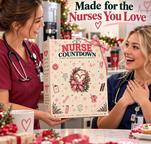 ❤️ CareHeroTM 24-Day Advent Calendar – Heartfelt Holiday Countdown Gift for Nurses