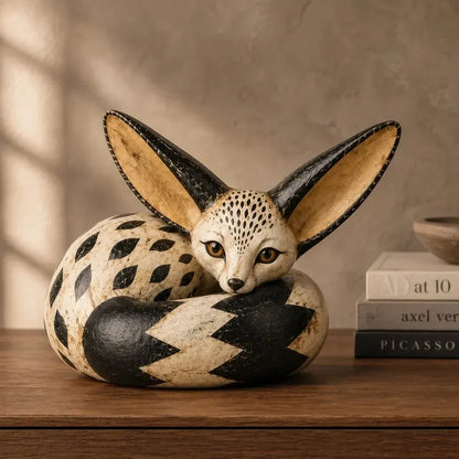 🔥 Limited Time – 50% OFF! 🦊 Vintage Fennec Fox Sculpture