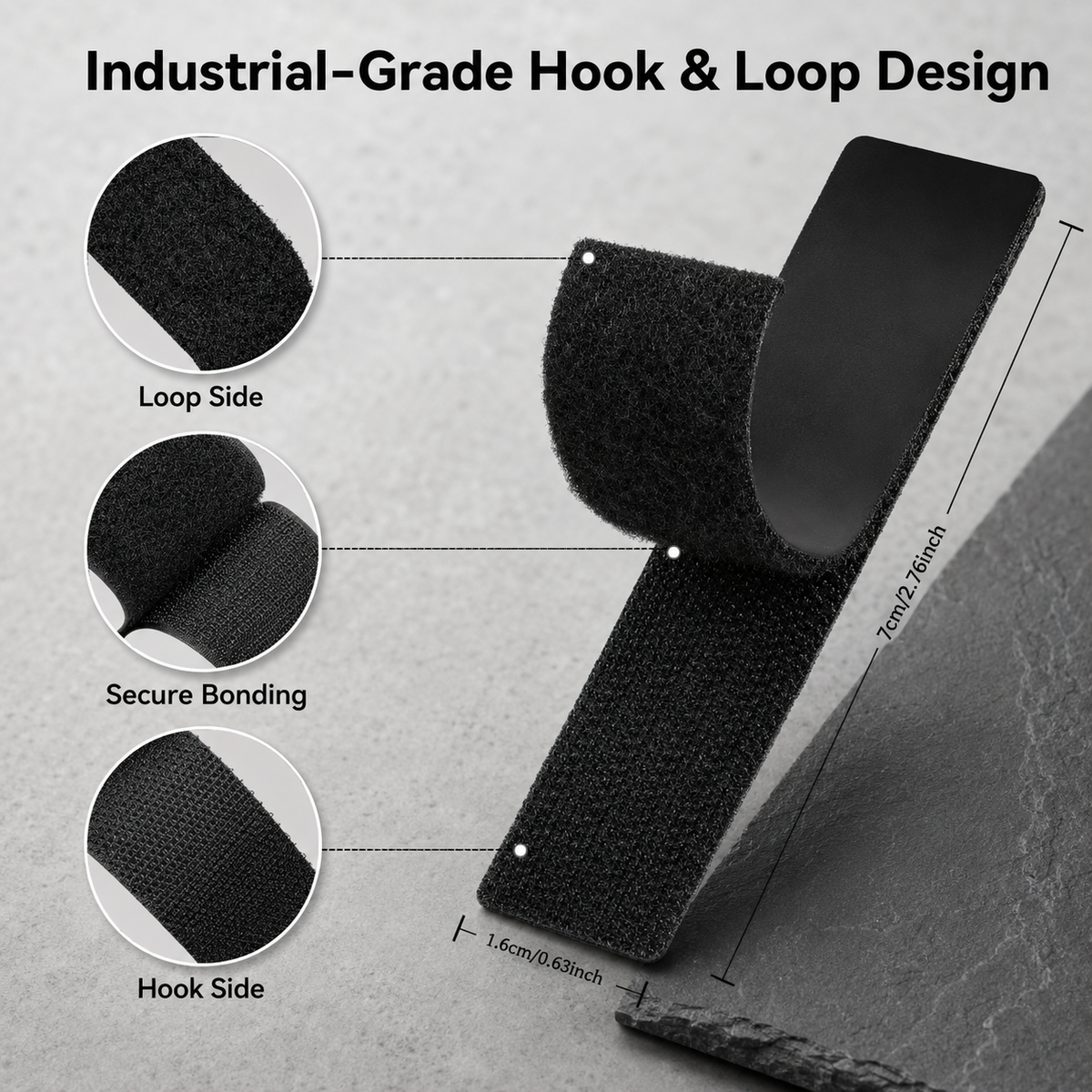 Heavy Duty Waterproof Double Sided Hook and Loop Strips