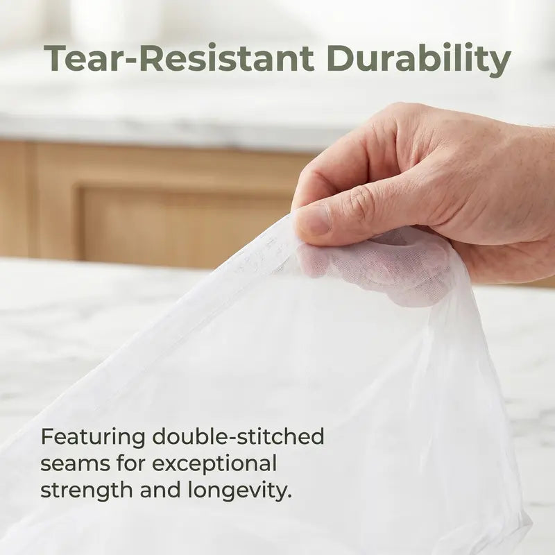3 Pcs Bowl-Shaped Nylon Nut Milk Bag, Reusable Strainer Bags 🥛