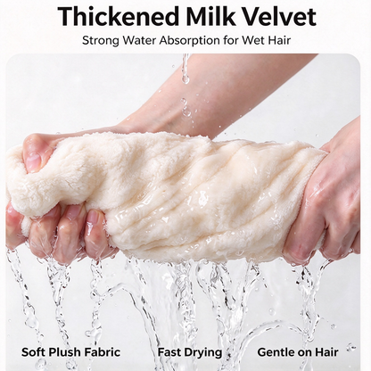 Extra-Thick Microfiber Hair Drying Towel Cap, Super Absorbent Quick-Dry Hair Wrap for Wet Hair 🧖