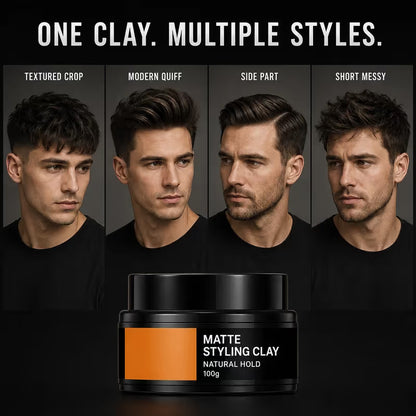 Men's Lightweight Strong Hold Hair Styling Clay