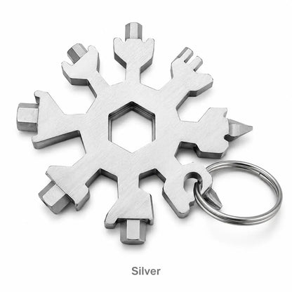 Viral 18‐in‐1 Snowflake Multi‐tool Stainless Steel Portable Wrench ❄️