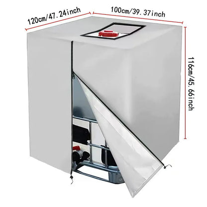 💧 Waterproof IBC Tote Cover – Heavy-Duty, UV-Blocking, Secure Fit