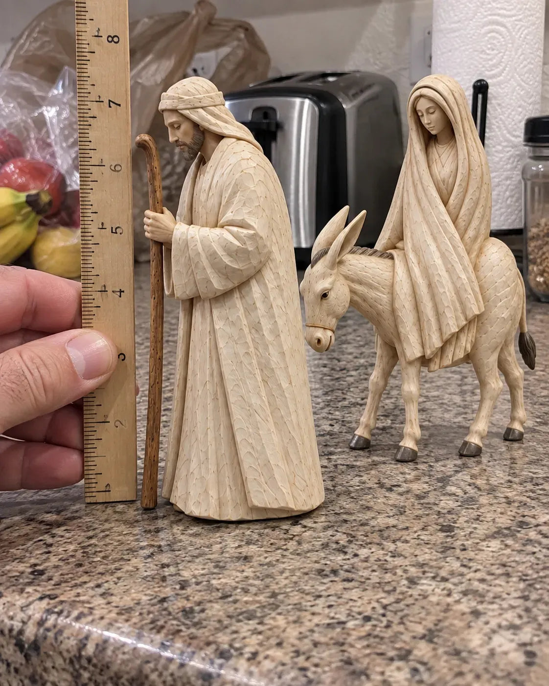 The Journey Before the Manger – Mary & Joseph Christmas Figurine Set