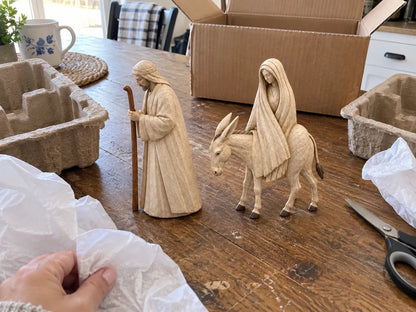 The Journey Before the Manger – Mary & Joseph Christmas Figurine Set