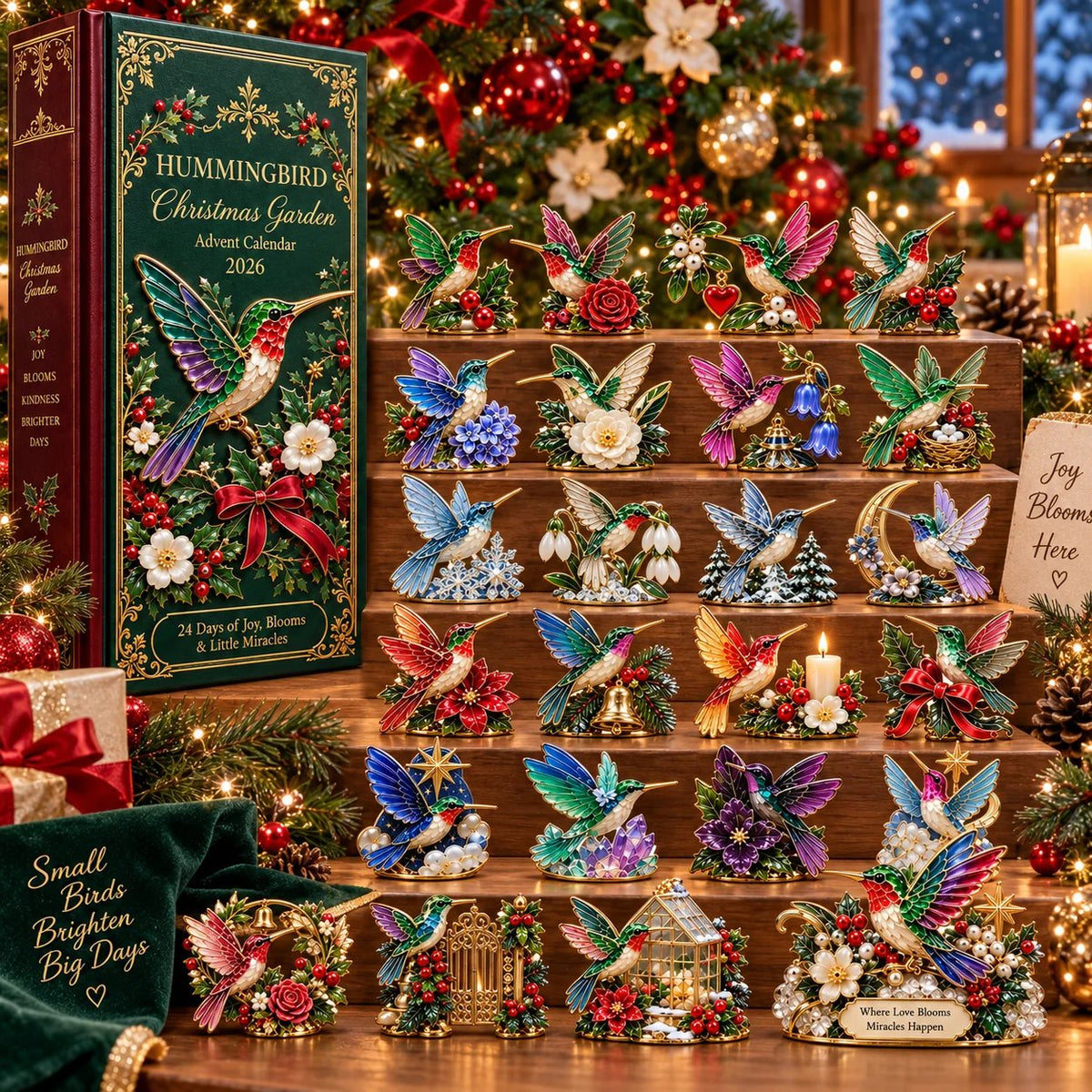 🐦24 Days of Joy in Bloom — Hummingbird Christmas Garden Advent Calendar 2026