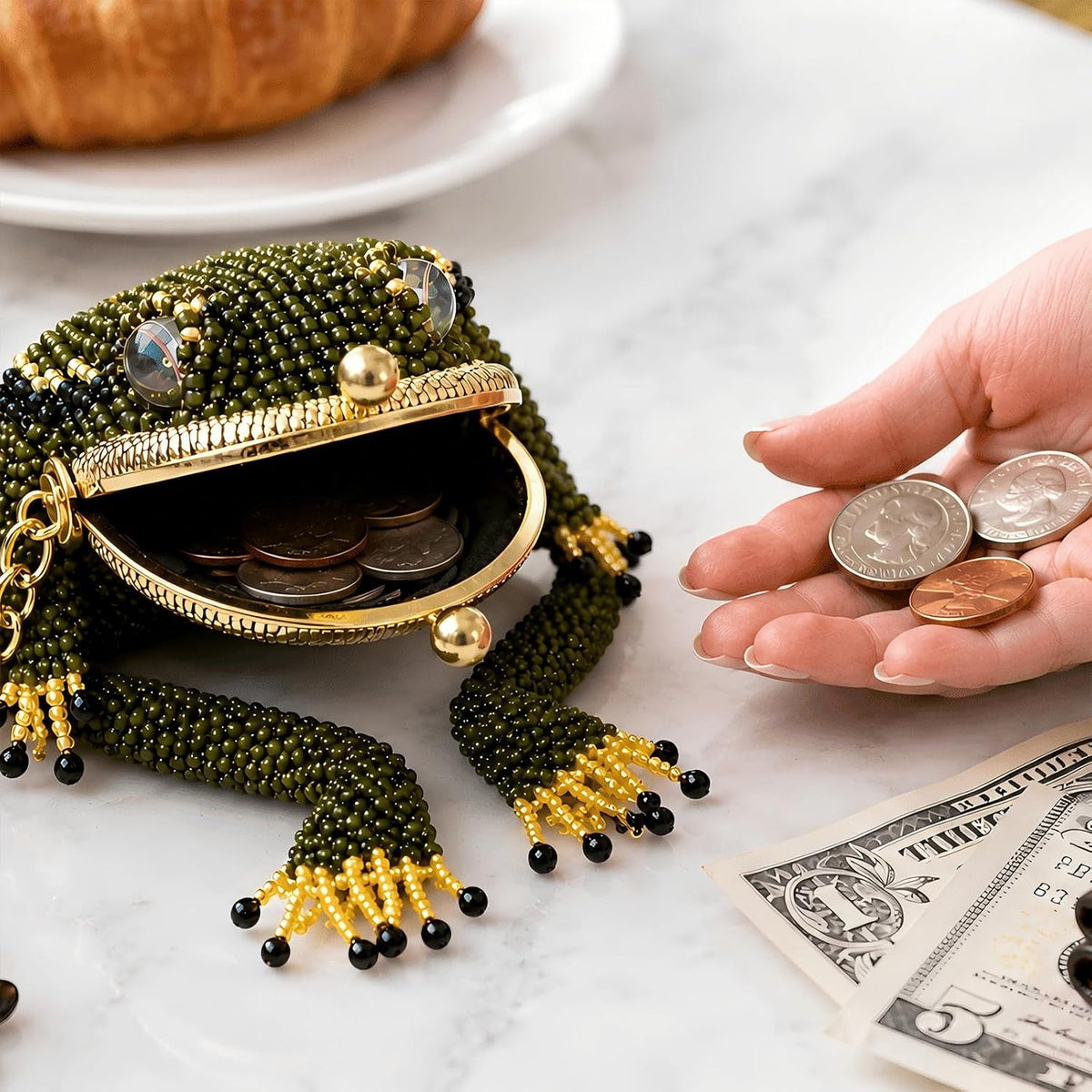 Charming Frog Coin Purse Mini Wallet 🐸