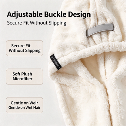 Extra-Thick Microfiber Hair Drying Towel Cap, Super Absorbent Quick-Dry Hair Wrap for Wet Hair 🧖