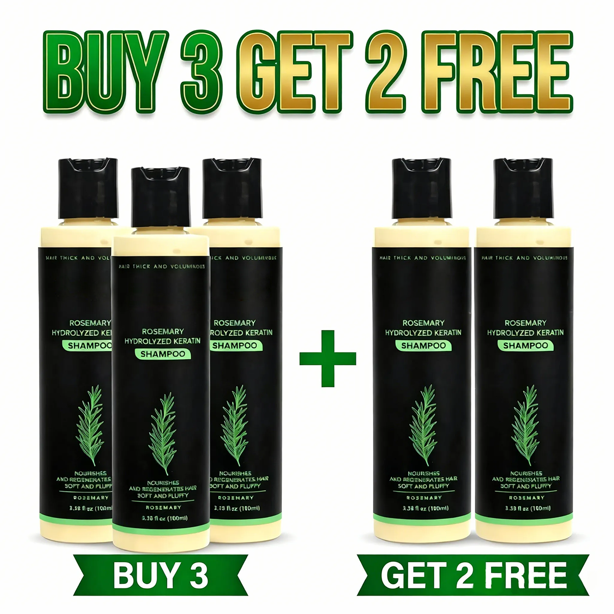 🌱 Organic Rosemary Hair Growth Shampoo