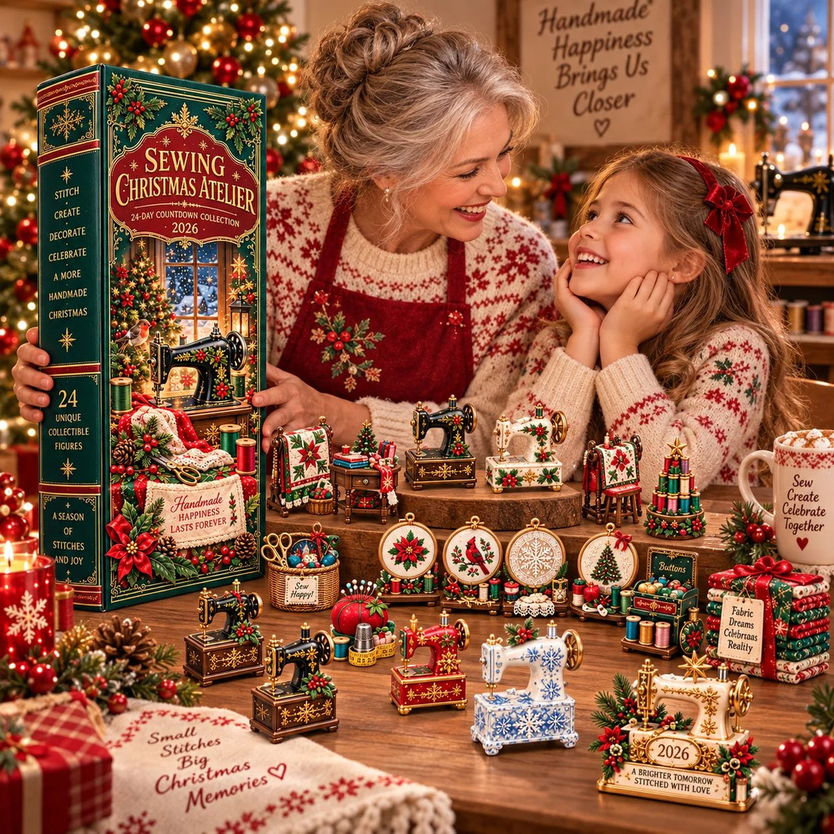 🎄2026 Christmas Sewing Room – 24 Tiny Treasures for Makers
