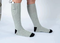 Grey Black Heated Socks (Battery Not Included)