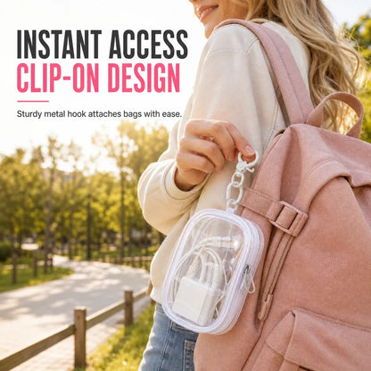 Spot Any Cable Instantly! No-Dig Clear Clip-On Pouch