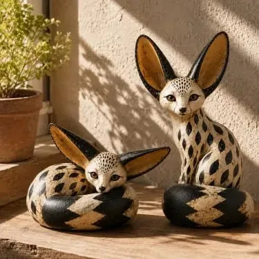 🔥 Limited Time – 50% OFF! 🦊 Vintage Fennec Fox Sculpture
