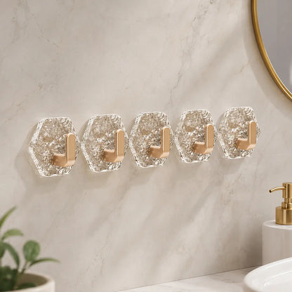 10 Pack Adhesive Wall Hooks for Kitchen and Bathroom
